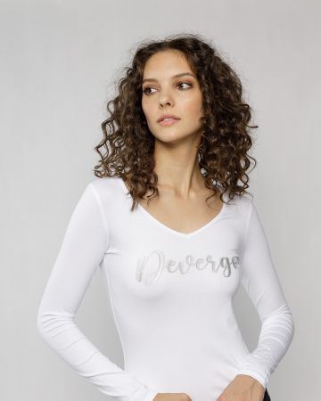 WHITE WOMEN'S LS T-SHIRT 2D22FW4541LS0204