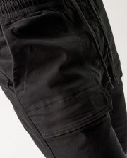 BLACK MEN'S JOGJEANS