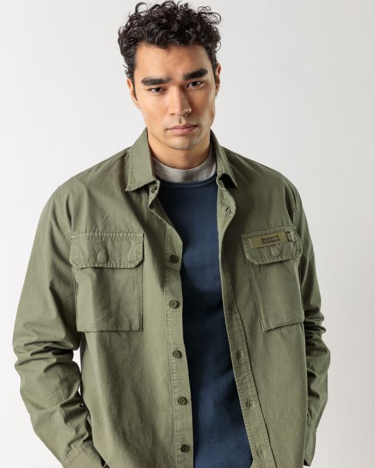 KHAKI MEN'S SHIRT 1D22FW5001LS6106