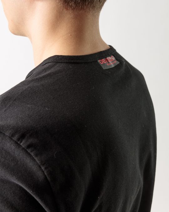 BLACK MEN'S UNDERSHIRT 1U22FW2006SS0205