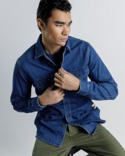 INDIGO MEN'S LS JEANS SHIRT