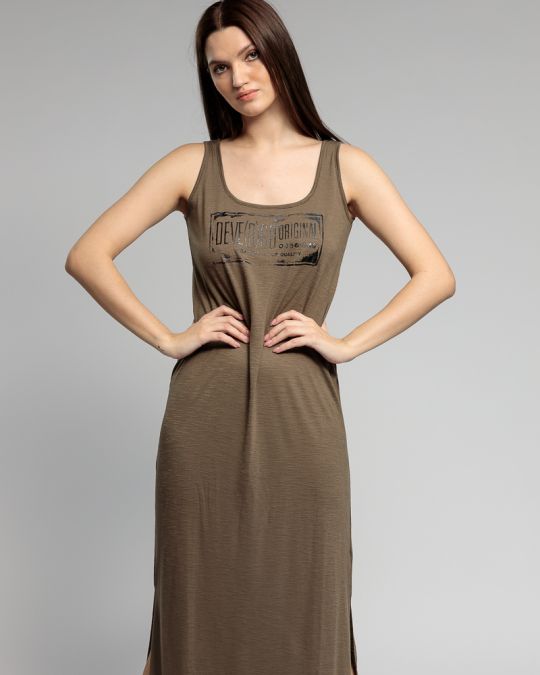 KHAKI WOMEN'S LONG DRESS 2D23SS9590DR3805