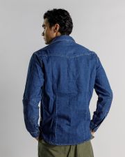 INDIGO MEN'S LS JEANS SHIRT