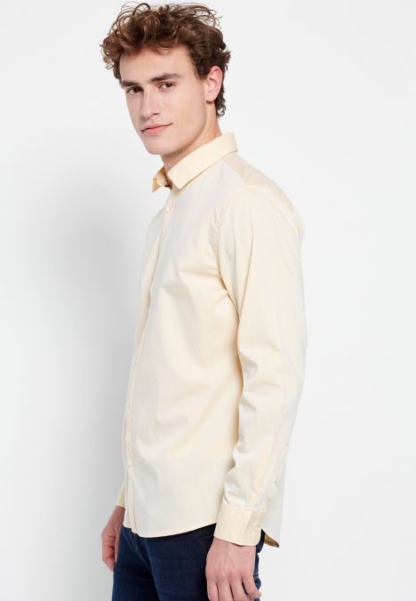 YELLOW FUNKY BUDDHA  MEN'S SHIRT FBM007-012-05 23SS