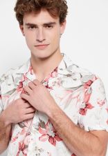 WHITE FUNKY BUDDHA  MEN'S SHIRT