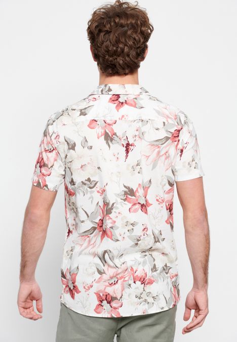 WHITE FUNKY BUDDHA  MEN'S SHIRT FBM007-073-05 23SS