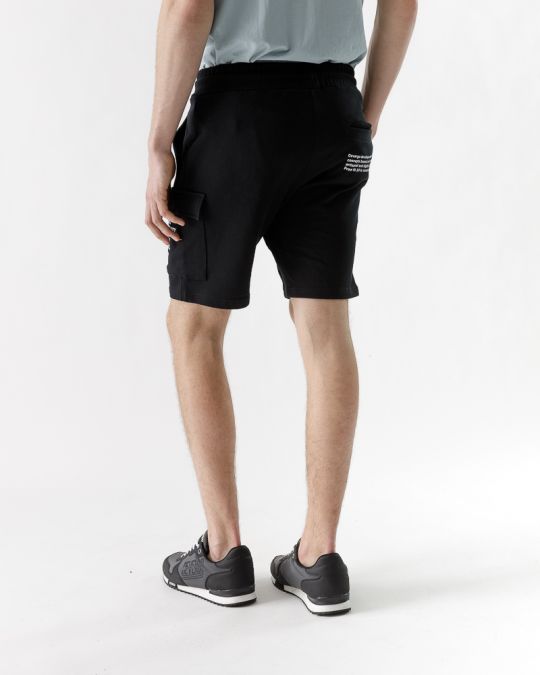 BLACK MEN'S SHORTS 1D23SS1110MP0705