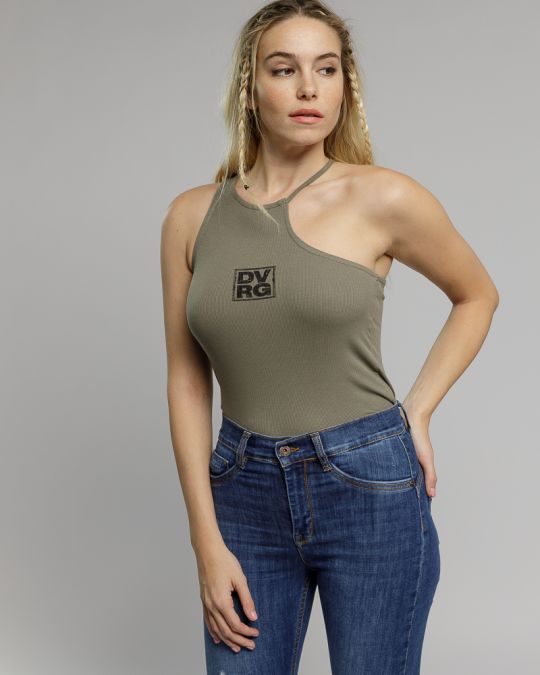 KHAKI WOMEN'S SLEEVLES TOP 2D23SS4508SL3305