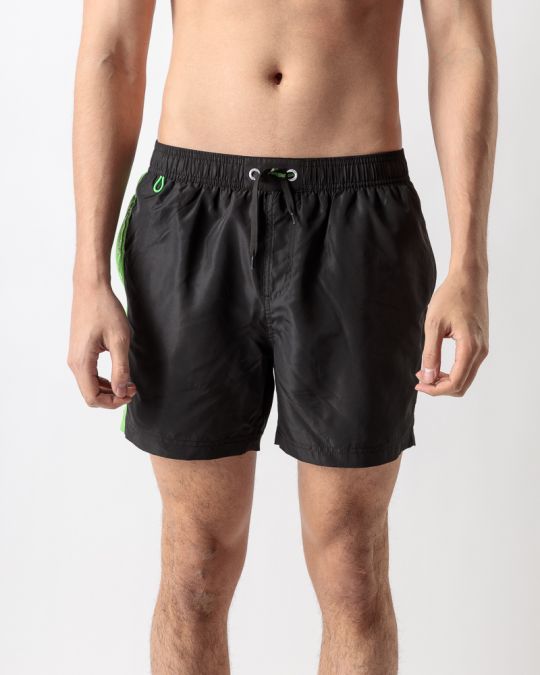 BLACK MEN'S BEACH SHORTS 1D23SS1056SP6000