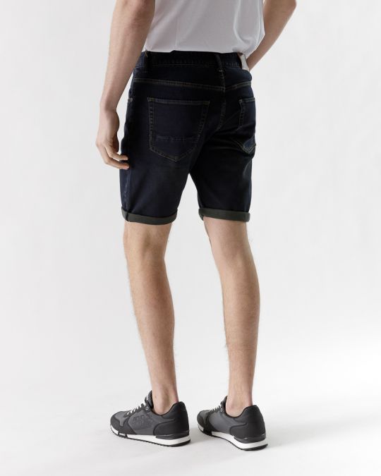 BLUE MEN'S JOGJEAN SHORTS 1D23SS1132MP7182