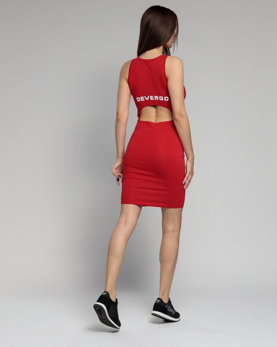 RED WOMEN'S TIGHT DRESS 2D23SS9595DR0205