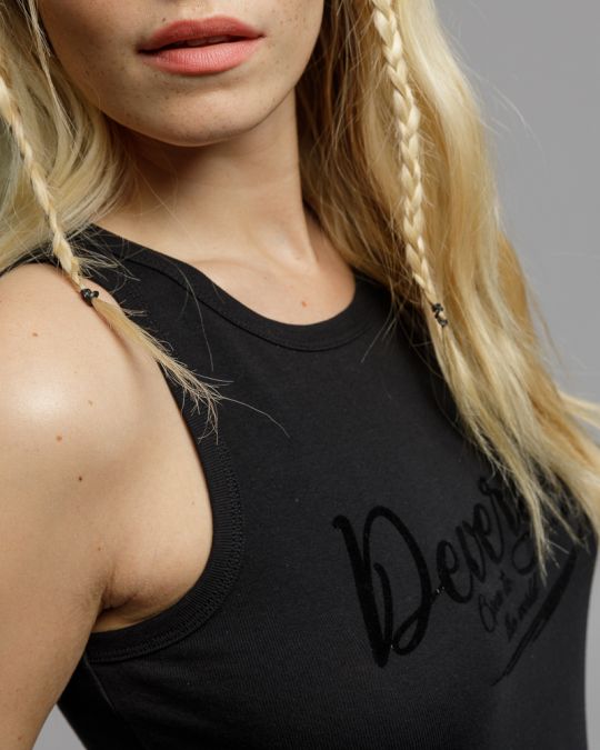 BLACK WOMEN'S SLEEVLESS TOP 2D23SS4509SL3305