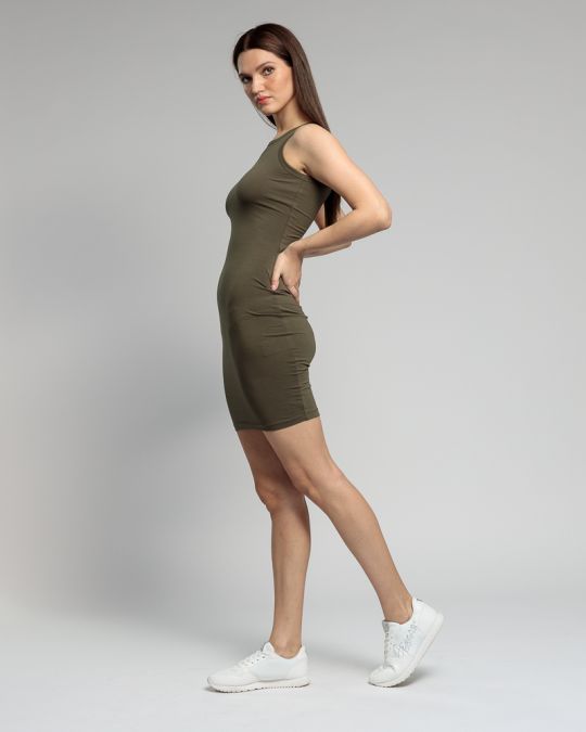 KHAKI WOMEN'S TIGHT DRESS 2D23SS9595DR0205