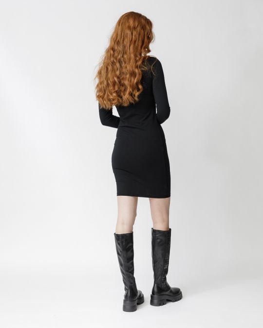 BLACK WOMEN'S FITTED DRESS 2D23FW9570DR0205