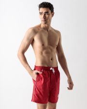 RED MEN'S BEACH SHORTS