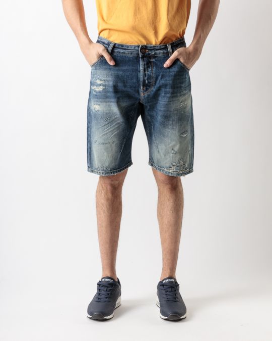 INDIGO MEN'S JEANS SHORTS - GARY SHORTS 23051 1J23SS0062MP3974ST