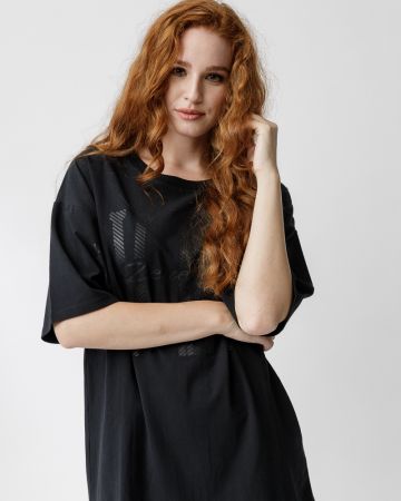 BLACK WOMEN' T-SHIRT 2D23FW4528SS0205