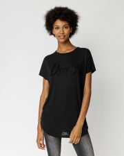 BLACK WOMEN'S ROUND NECK T-SHIRT