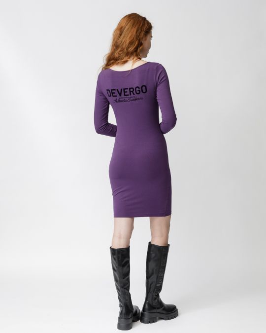 PURPLE WOMEN'S FITTED DRESS 2D23FW9570DR0205