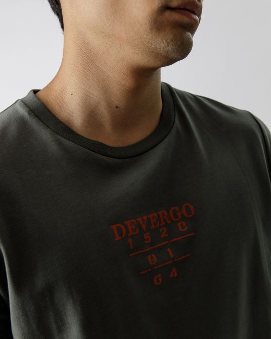 GREEN MEN'S ROUND NECK T-SHIRT 1D23FW4020SS0104