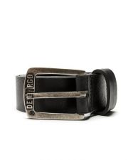 BLACK MEN'S LEATHER BELT