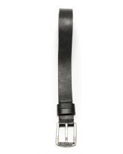 BLACK MEN'S LEATHER BELT