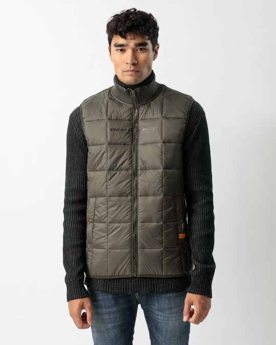 KHAKI MEN'S SHORT VEST 1D23FW7019SL1600