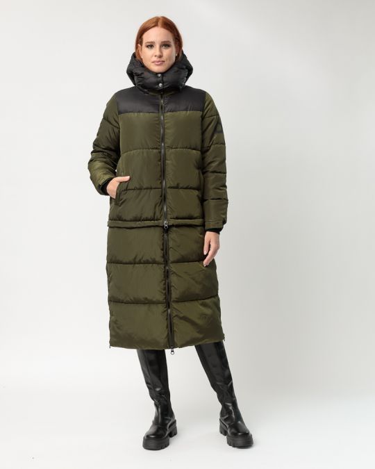 KHAKI WOMEN'S WINTER COAT 2D23FW3524KA1600