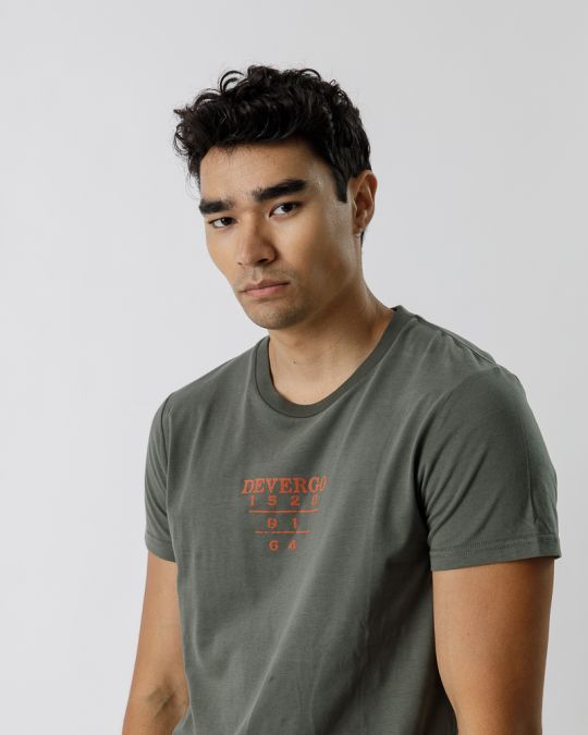 GREEN MEN'S ROUND NECK T-SHIRT 1D23FW4020SS0104