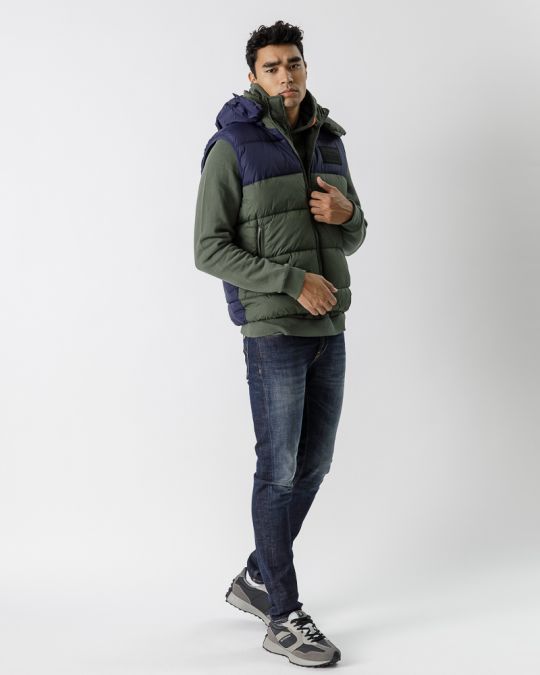 BLUE MEN'S SHORT VEST 1D23FW7011SL1600