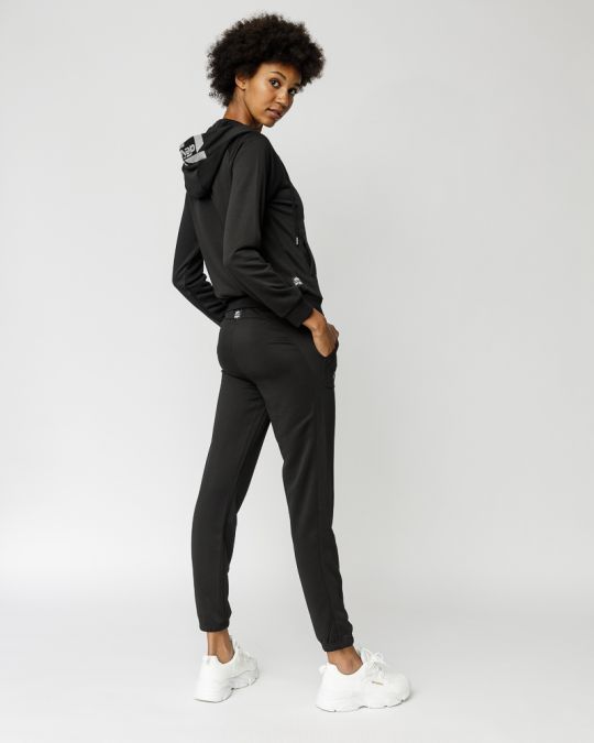 BLACK WOMEN'S ZIP-UP TOP 2D23FW4581KA0701