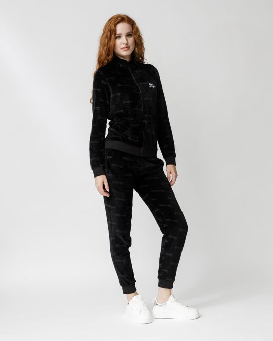 BLACK WOMEN'S ZIP-UP TOP 2D23FW4584KA0701