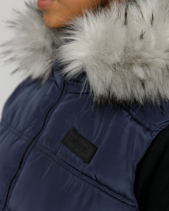 BLUE WOMEN'S SHORT VEST 2D23FW7522SL1600