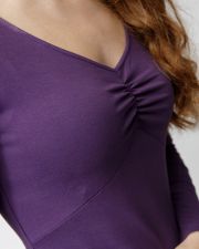 PURPLE WOMEN'S FITTED DRESS