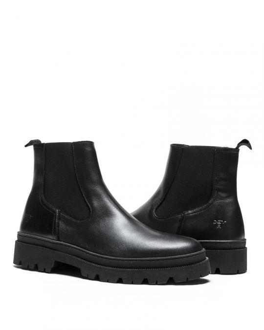 BLACK MEN'S BOOTS - LUCAS DE-BR1074LE 23FW