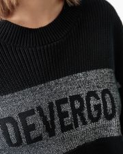 BLACK WOMEN'S KNITTED PULLOVER
