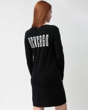 BLACK WOMEN'S KNITTED DRESS