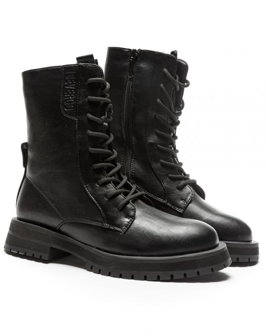 BLACK WOMEN'S BROGUE - OLIVE DE-SW1503PU 23FW