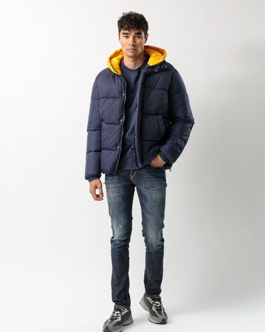 BLUE MEN'S COAT 1D23FW3014KA1600