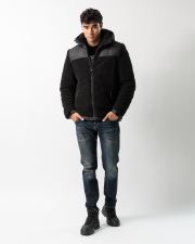 BLACK MEN'S TRANSITIONAL JACKET