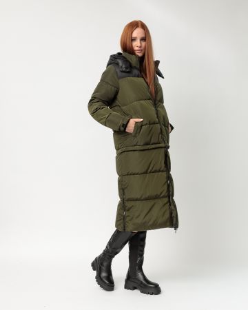 KHAKI WOMEN'S WINTER COAT 2D23FW3524KA1600