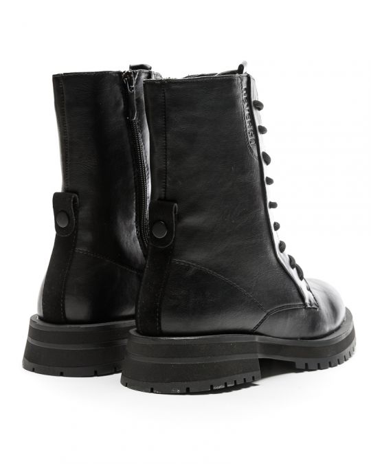 BLACK WOMEN'S BROGUE - OLIVE DE-SW1503PU 23FW