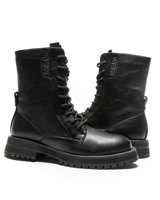 BLACK WOMEN'S BROGUE - OLIVE DE-SW1503PU 23FW