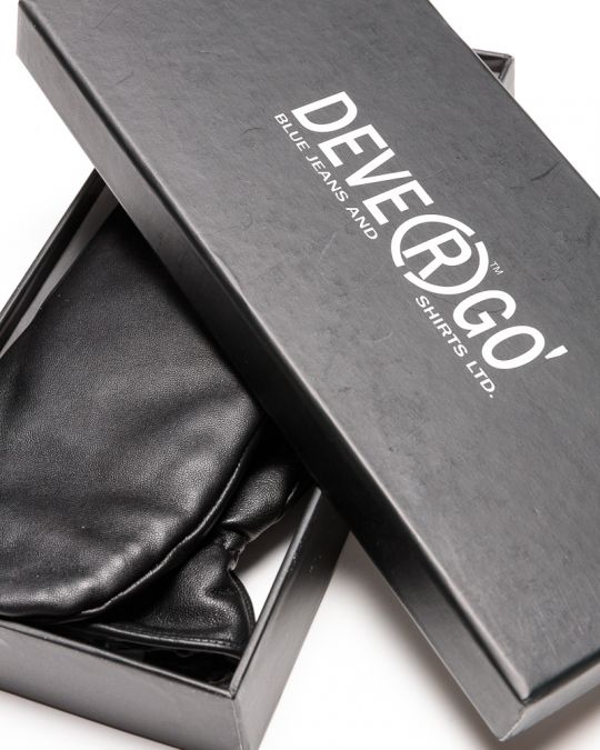 BLACK WOMEN'S LEATHER GLOVES 2D23FW8532KE2100