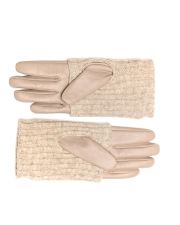 GREY WOMEN'S LEATHER GLOVES