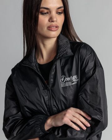 BLACK WOMEN'S TRANSITIONAL COAT 2D24SS3501KA1600