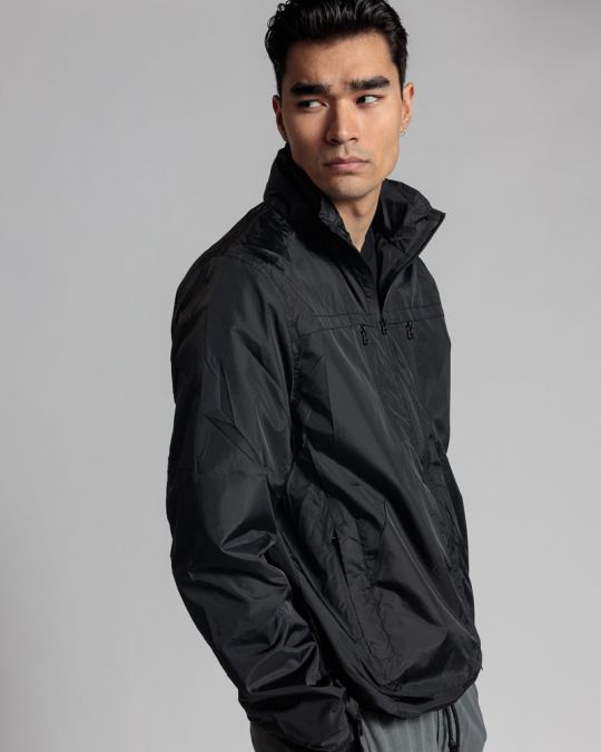 BLACK MEN'S TRANSITIONAL JACKET 1D24SS3002KA1600