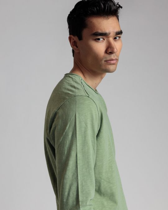 KHAKI MEN'S LONG-SLEEVE T-SHIRT 1D24SS4002LS3806