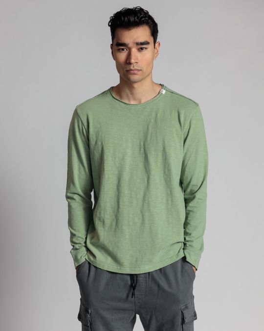 KHAKI MEN'S LONG-SLEEVE T-SHIRT 1D24SS4002LS3806