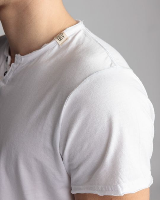WHITE MEN'S T-SHIRT 1D24SS4046SS0105